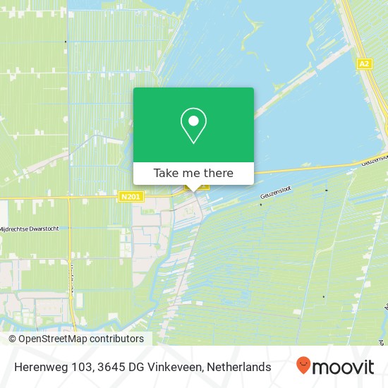 Herenweg 103, 3645 DG Vinkeveen Karte