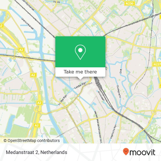 Medanstraat 2, 3531 ED Utrecht map