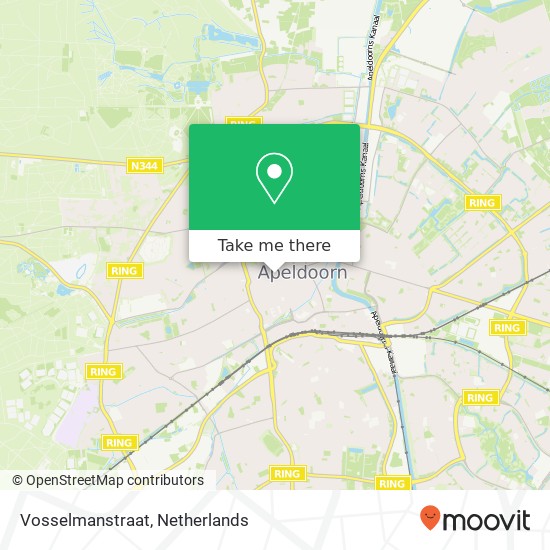 Vosselmanstraat, 7311 BK Apeldoorn Karte