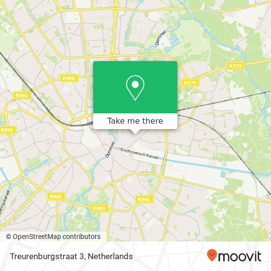 Treurenburgstraat 3, 5613 EA Eindhoven map