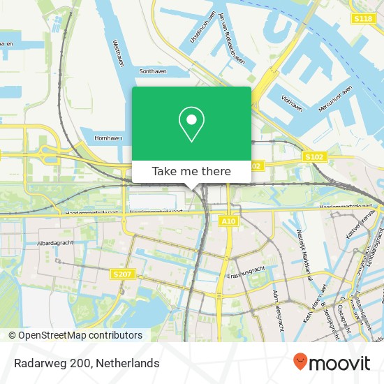 Radarweg 200, 1043 Amsterdam map