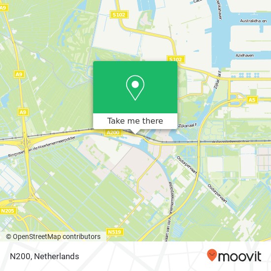 N200, 1165 Halfweg map