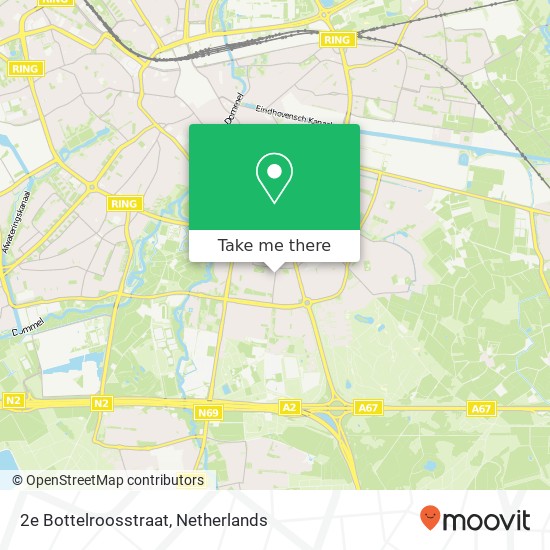 2e Bottelroosstraat, 5644 GJ Eindhoven map