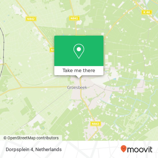 Dorpsplein 4, Dorpsplein 4, 6562 AH Groesbeek, Nederland map