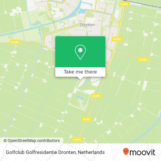 Golfclub Golfresidentie Dronten, Ansjovisweg 13 map