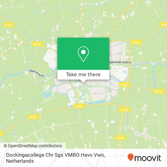 Dockingacollege Chr Sgs VMBO Havo Vwo, Woudweg 146 map