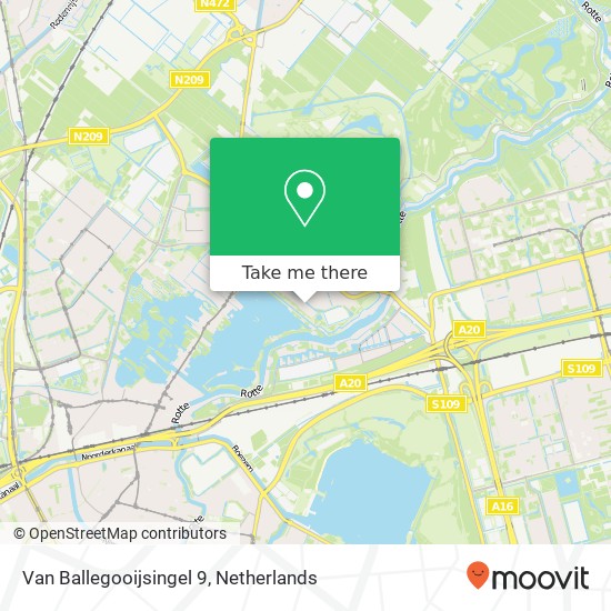 Van Ballegooijsingel 9, 3055 PA Rotterdam Karte
