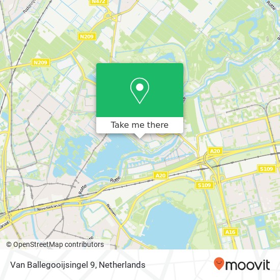 Van Ballegooijsingel 9, 3055 PA Rotterdam map