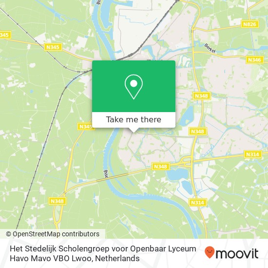 Het Stedelijk Scholengroep voor Openbaar Lyceum Havo Mavo VBO Lwoo, Weerdslag 14 map