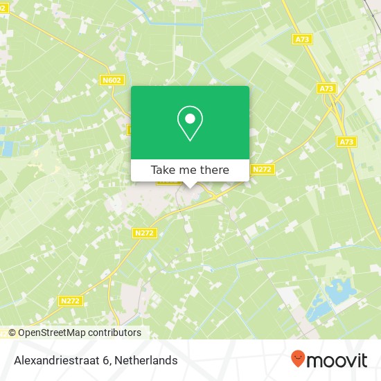 Alexandriestraat 6, 5845 BT Sint Anthonis Karte