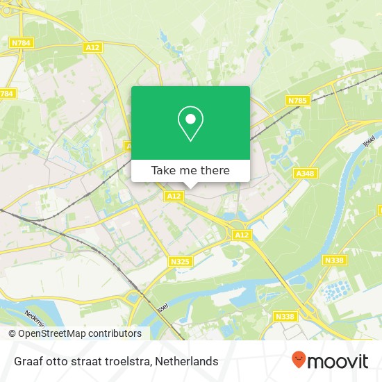 Graaf otto straat troelstra, 6882 DT Velp map