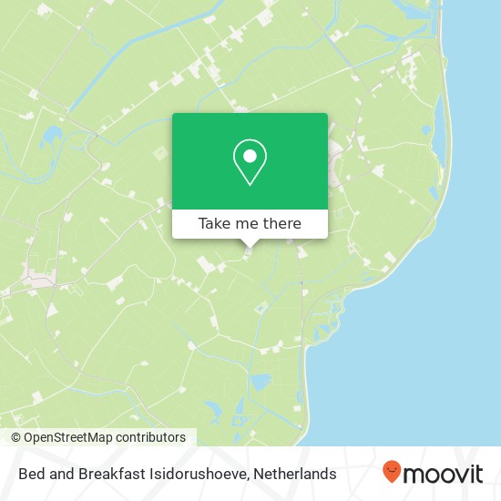 Bed and Breakfast Isidorushoeve map