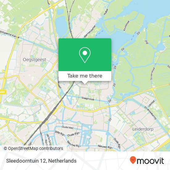 Sleedoorntuin 12, 2317 MV Leiden map