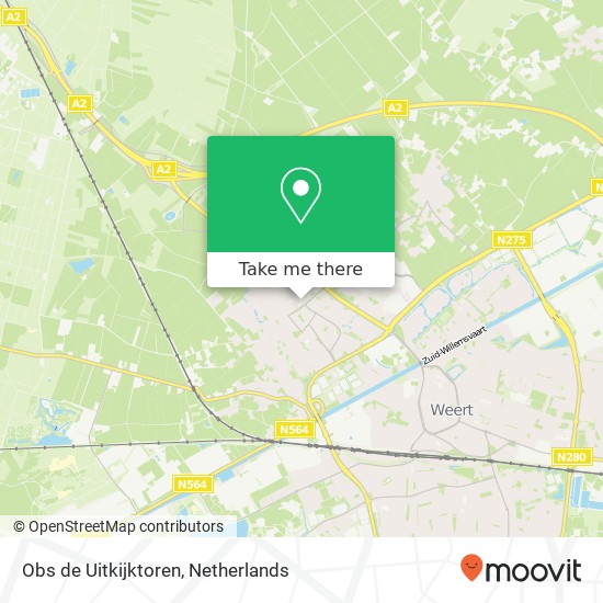 Obs de Uitkijktoren, Meidoornstraat 2 map