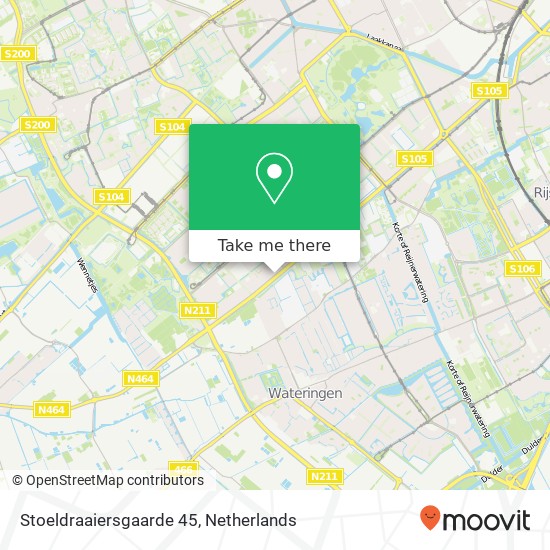 Stoeldraaiersgaarde 45, 2542 EN Den Haag map