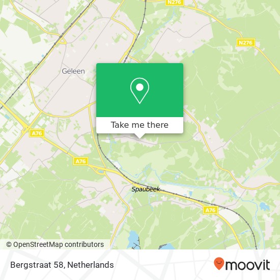 Bergstraat 58, 6174 RS Sweikhuizen Karte