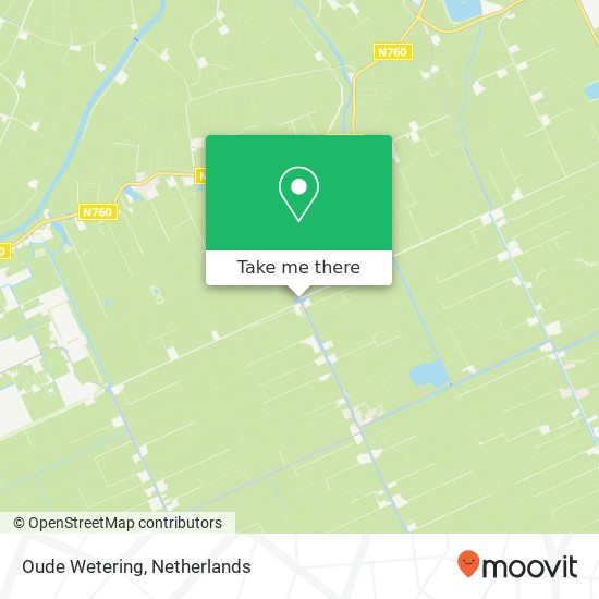 Oude Wetering, 8294 Mastenbroek map