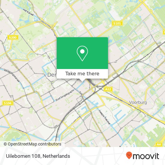 Uilebomen 108, 2511 VR Den Haag map