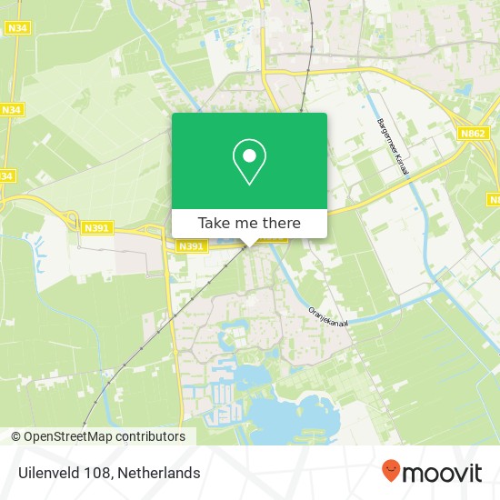 Uilenveld 108, 7827 GH Emmen map