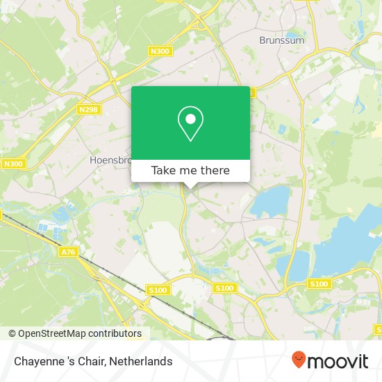 Chayenne 's Chair, Ganzeweide 211 map