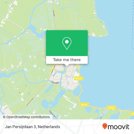 Jan Persijnlaan 3, 1141 WH Monnickendam map