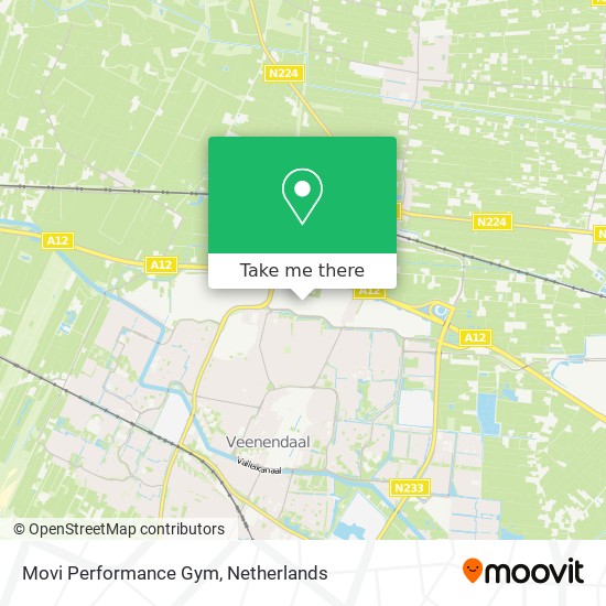 Movi Performance Gym map