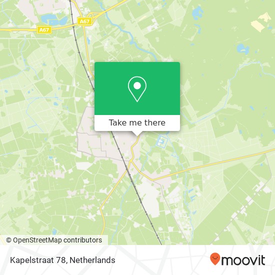 Kapelstraat 78, Kapelstraat 78, 5591 HG Heeze, Nederland Karte