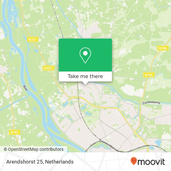 Arendshorst 25, 7414 HL Deventer map