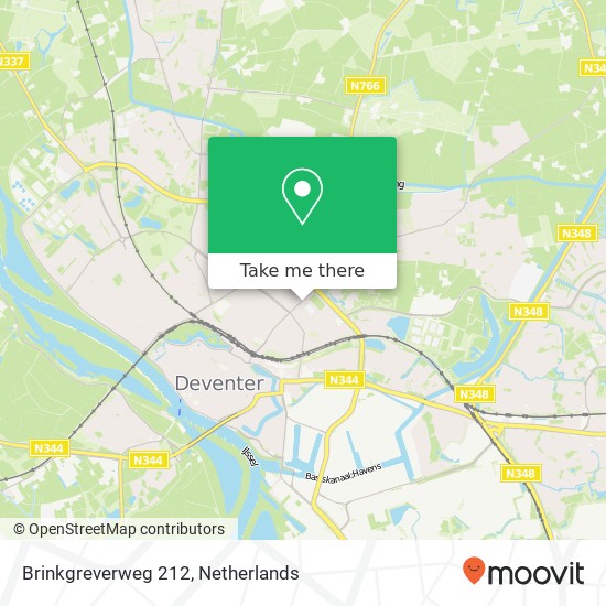 Brinkgreverweg 212, Brinkgreverweg 212, 7415 CH Deventer, Nederland map