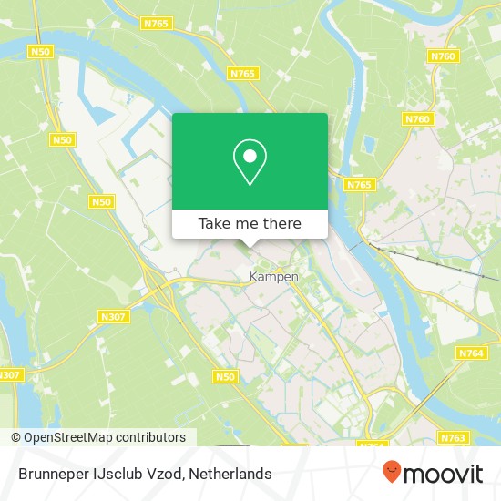 Brunneper IJsclub Vzod, Beneluxweg 88 map