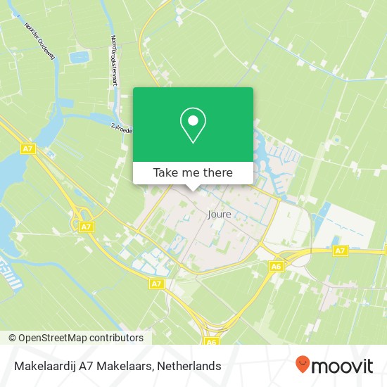 Makelaardij A7 Makelaars, Midstraat 105 map