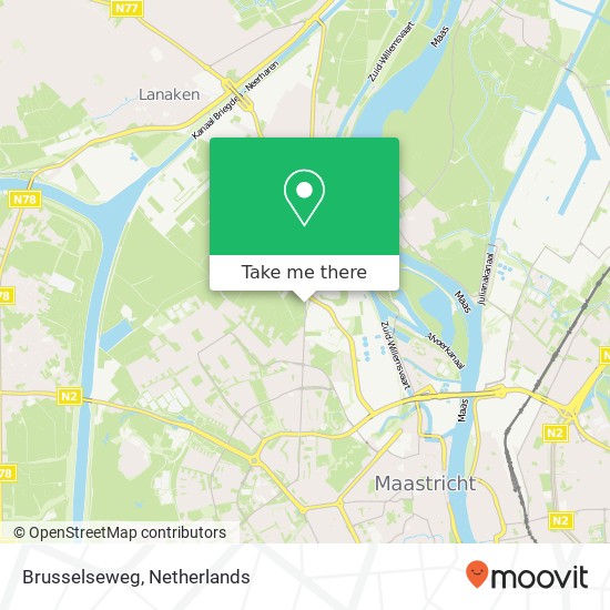 Brusselseweg, Brusselseweg, 6218 Maastricht, Nederland map