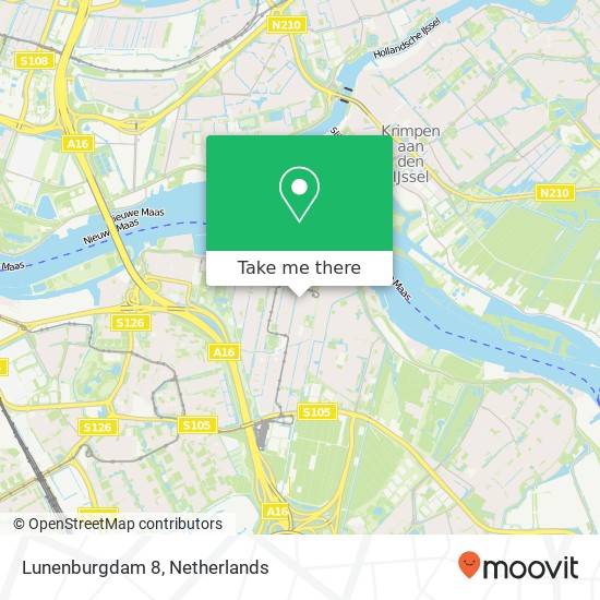 Lunenburgdam 8, 3077 EN Rotterdam map