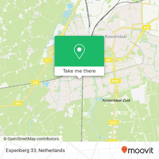 Espenberg 33, 4708 EN Roosendaal map