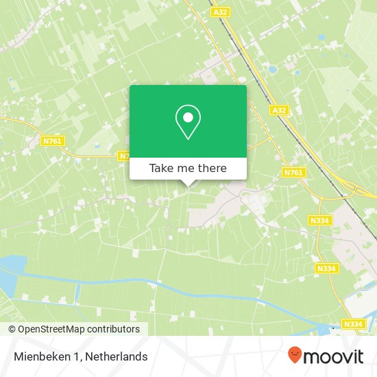 Mienbeken 1, 8341 TK Steenwijkerwold map