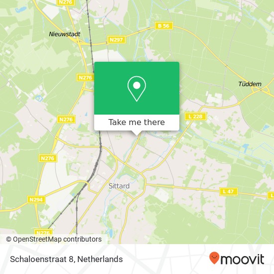 Schaloenstraat 8, 6136 CM Sittard map