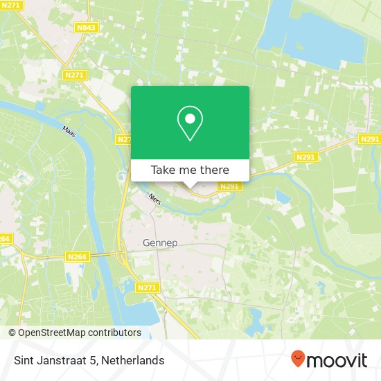 Sint Janstraat 5, 6595 AA Ottersum map