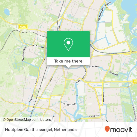 Houtplein Gasthuissingel, 2012 DG Haarlem map