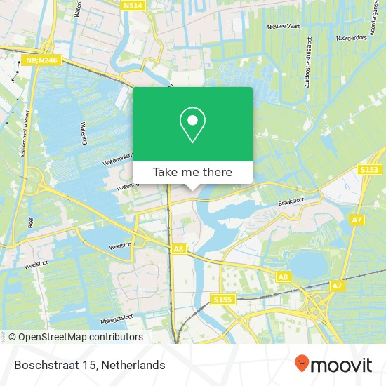 Boschstraat 15, 1544 RC Zaandijk map