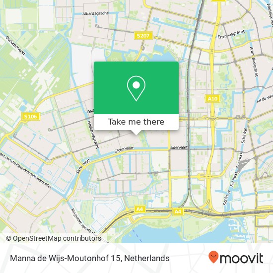 Manna de Wijs-Moutonhof 15, 1068 WJ Amsterdam Karte