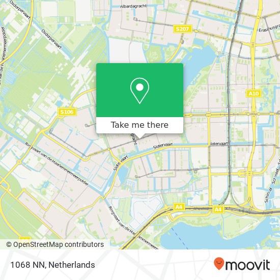 1068 NN, 1068 NN Amsterdam, Nederland Karte