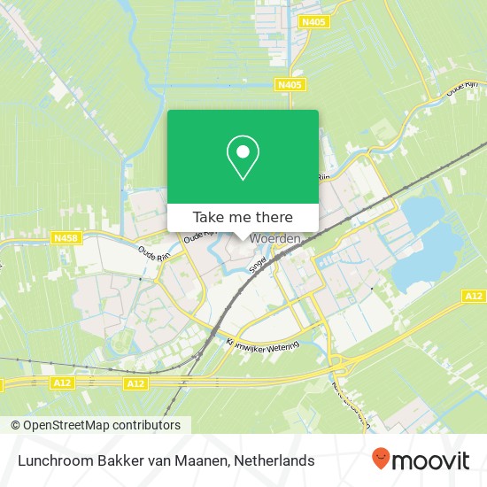 Lunchroom Bakker van Maanen, Rijnstraat 40 Karte