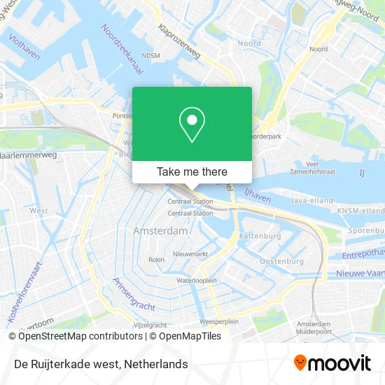 De Ruijterkade west map