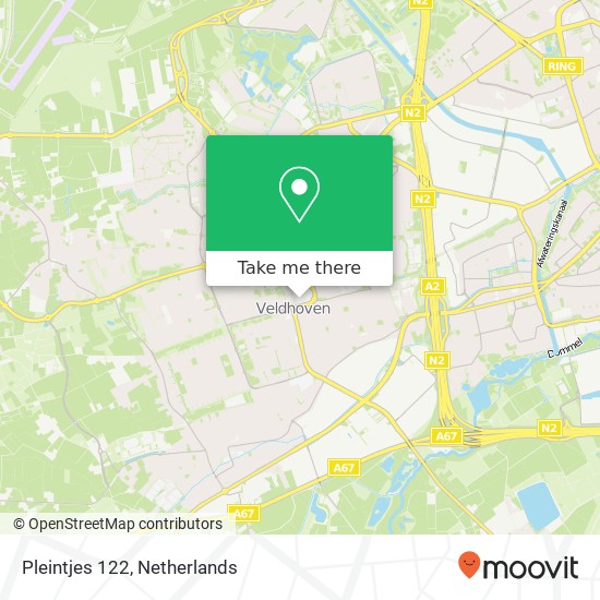 Pleintjes 122, Pleintjes 122, 5501 EC Veldhoven, Nederland Karte