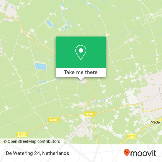 De Wetering 24, 4927 BS Hooge Zwaluwe map