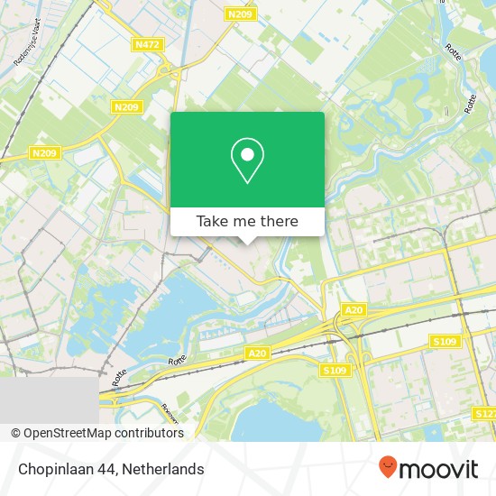 Chopinlaan 44, 3055 JN Rotterdam map