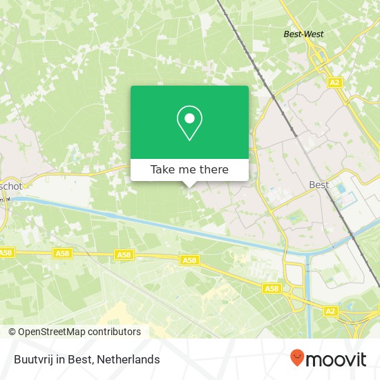 Buutvrij in Best, Heuveleindseweg 6C map