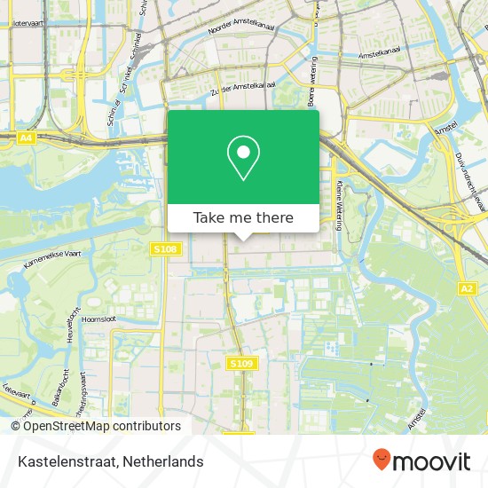 Kastelenstraat, Kastelenstraat, 1082 EG Amsterdam, Nederland map