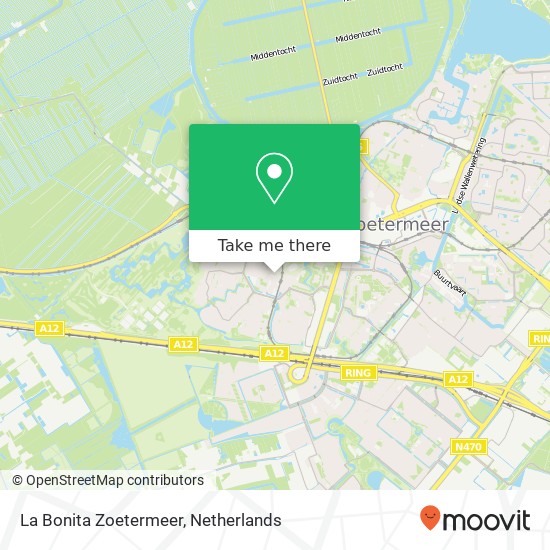 La Bonita Zoetermeer, Middelwaard 74 Karte