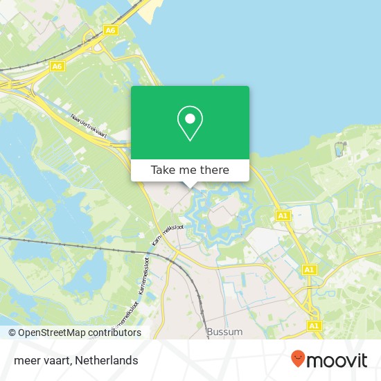 meer vaart, 1411 Naarden Karte